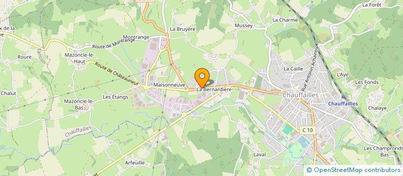 localisation de l'entreprise DG71  CHAUFFAILLES