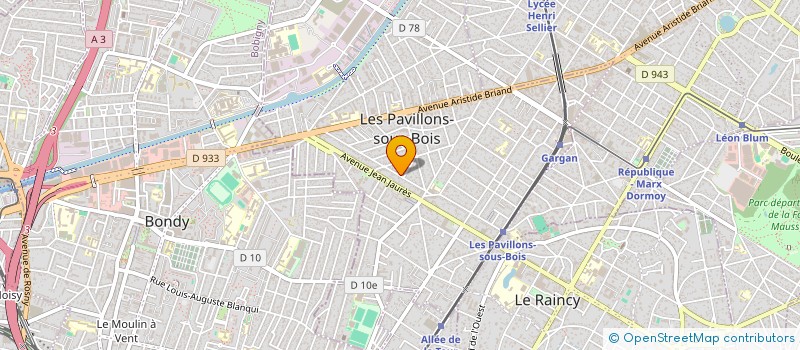 localisation de l'entreprise DGA CONSULT  LES PAVILLONS-SOUS-BOIS