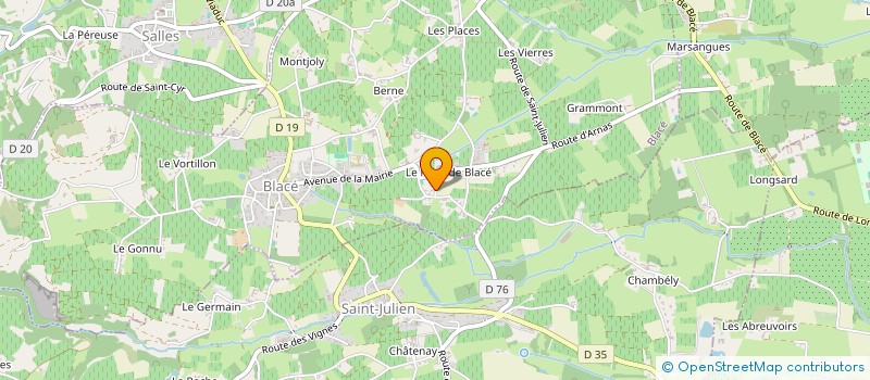 localisation de l'entreprise DGA EVENEMENTIEL  BLACE