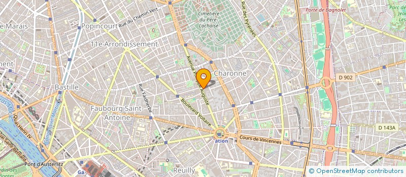 localisation de l'entreprise DGA FRANCE à PARIS