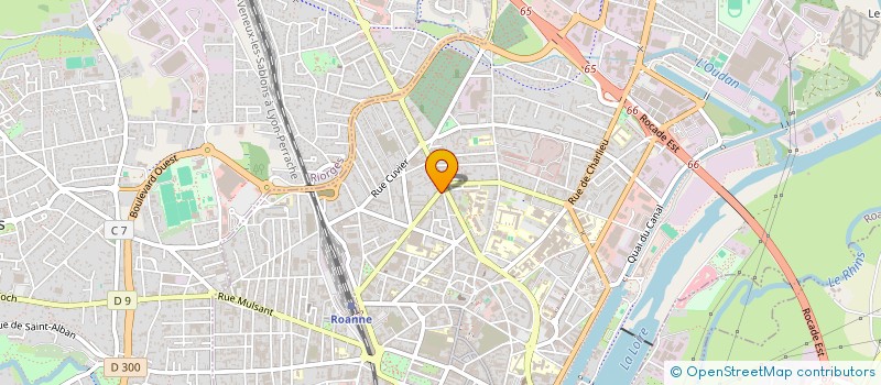 localisation de l'entreprise DGAF  ROANNE