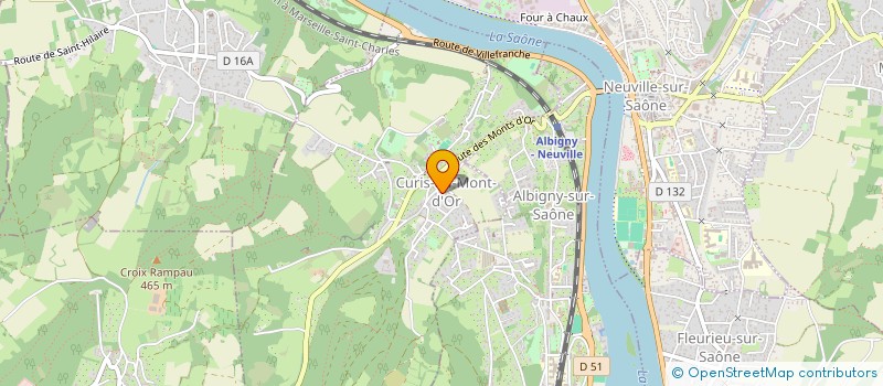 localisation de l'entreprise DGAL à CURIS-AU-MONT-D'OR