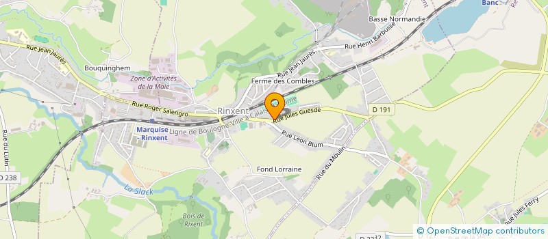 localisation de l'entreprise DGB  RINXENT