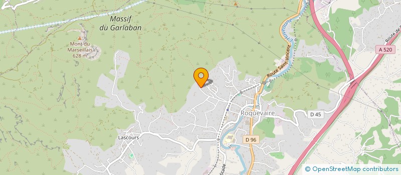 localisation de l'entreprise DGB à ROQUEVAIRE