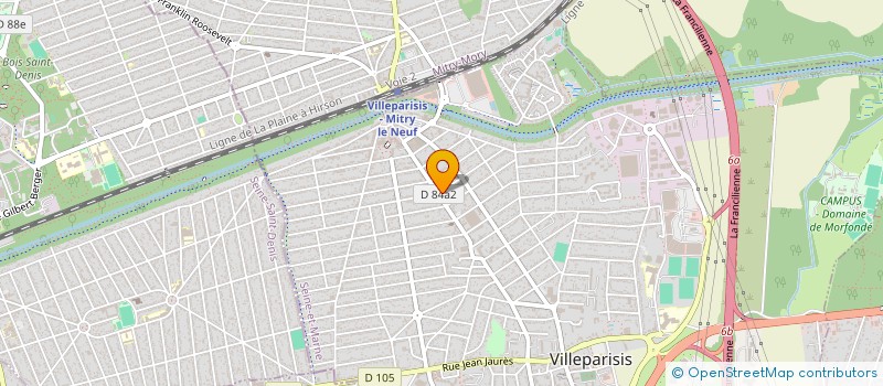 localisation de l'entreprise DGB  VILLEPARISIS