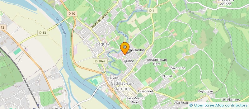 localisation de l'entreprise DGB GARCIA  CADILLAC-SUR-GARONNE