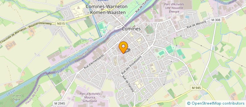 localisation de l'entreprise DGC FINANCES  COMINES