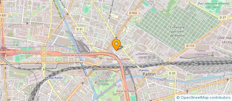 localisation de l'entreprise DGC FORMALITES à PANTIN