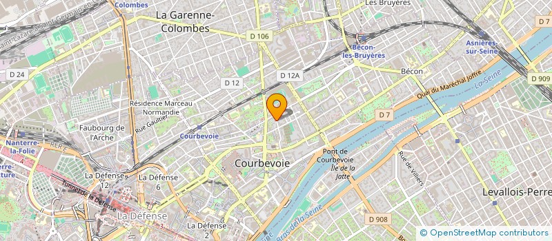 localisation de l'entreprise DGCAB à COURBEVOIE