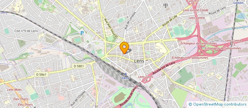 localisation de l'entreprise DGD COMMISSARIAT ET ASSOCIES à LENS