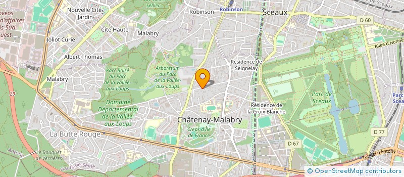 localisation de l'entreprise DGD INVEST à CHATENAY-MALABRY
