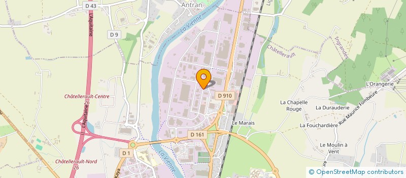localisation de l'entreprise DGE INTER DRILLING GROUTING EQUIPMENT IN à CHATELLERAULT