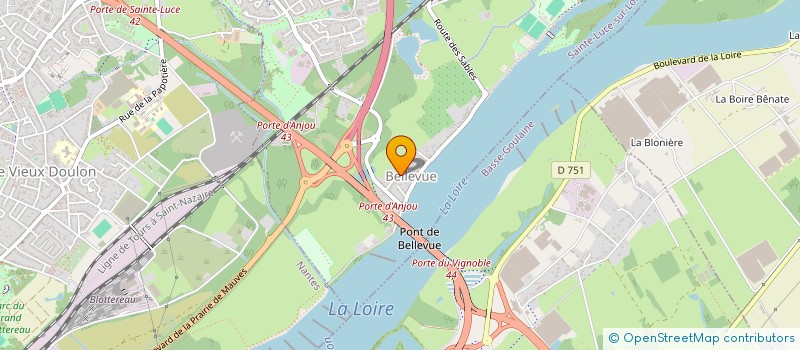 localisation de l'entreprise DGE ORGA  SAINTE-LUCE-SUR-LOIRE