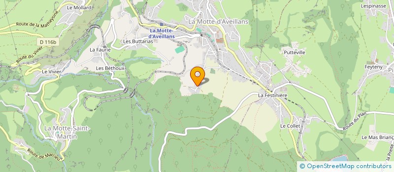 localisation de l'entreprise DGE38  LA MOTTE-D'AVEILLANS