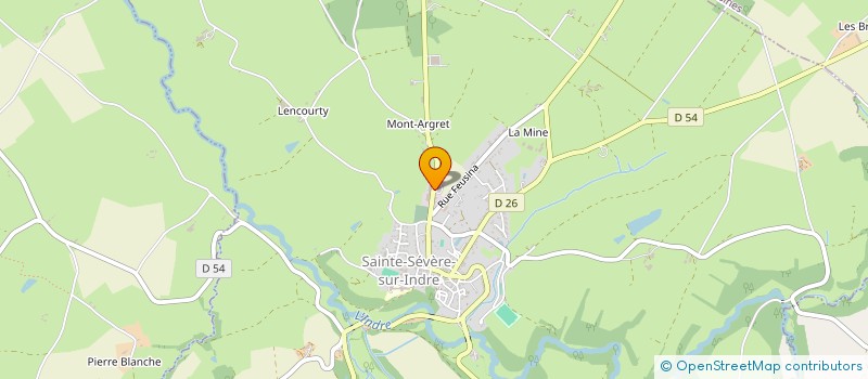 localisation de l'entreprise DGF AUTOMOBILES à SAINTE-SEVERE-SUR-INDRE