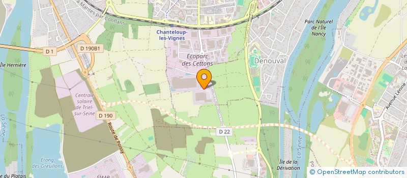 localisation de l'entreprise DGF LOGISTIQUE ET SERVICES à CHANTELOUP-LES-VIGNES