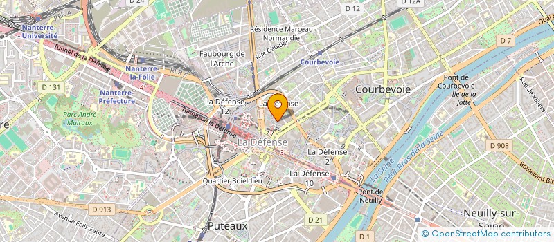 localisation de l'entreprise DGFP ZETA à COURBEVOIE