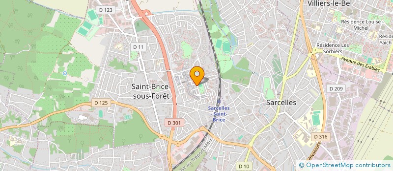 localisation de l'entreprise DGH à SAINT-BRICE-SOUS-FORET