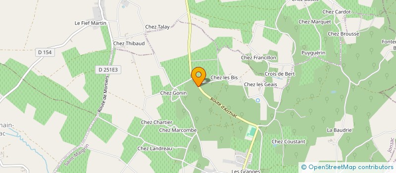 localisation de l'entreprise DGH ENTREPRISES  ARCHIAC