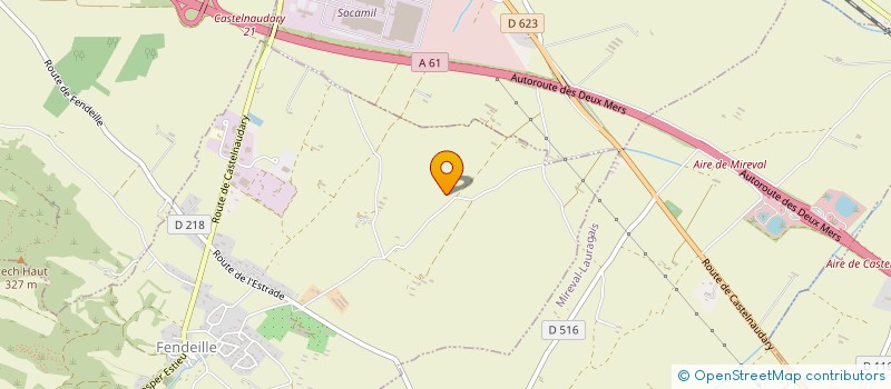 localisation de l'entreprise DGH LA TERRADE  CASTELNAUDARY