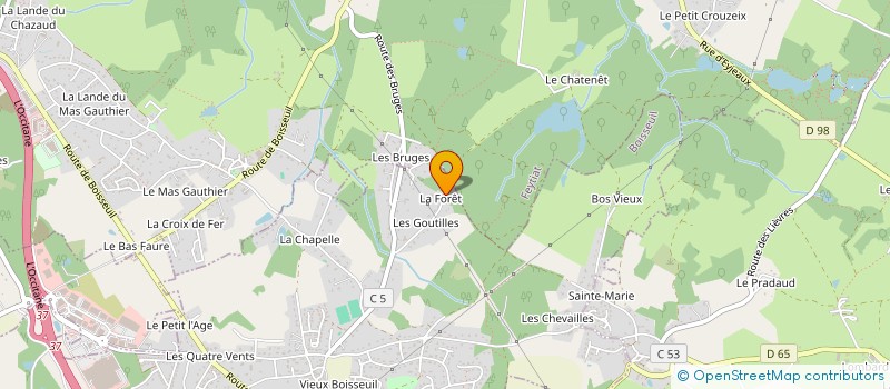 localisation de l'entreprise DGI  BOISSEUIL