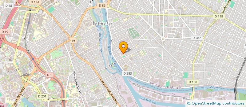 localisation de l'entreprise DGL à ST MAUR DES FOSSES