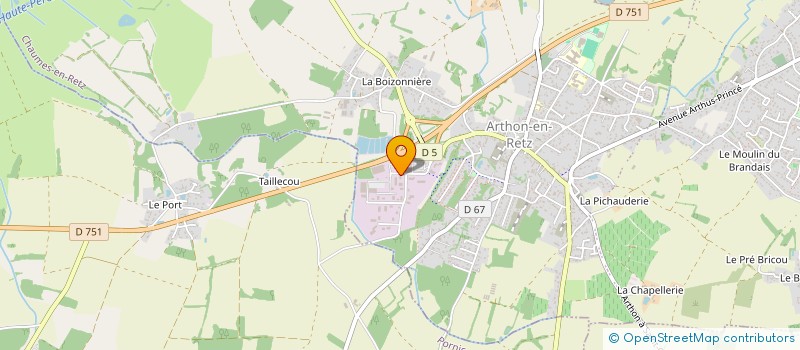 localisation de l'entreprise DGL à CHAUMES-EN-RETZ