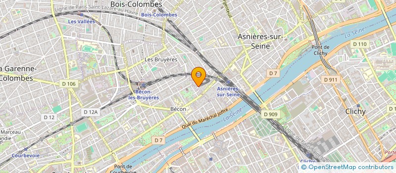 localisation de l'entreprise DGL à ASNIERES-SUR-SEINE