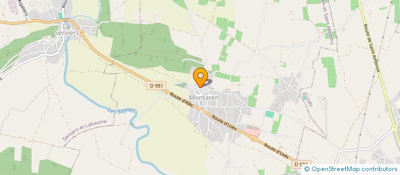 localisation de l'entreprise DGL TERRASSEMENT  MONTAREN-ET-SAINT-MEDIERS