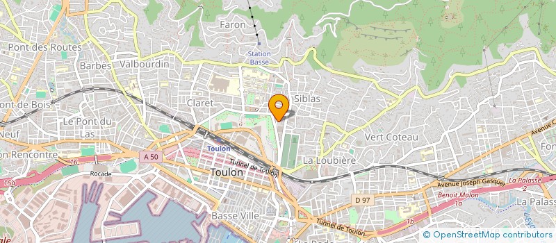 localisation de l'entreprise DGL25  TOULON