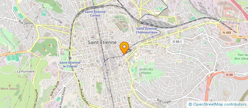 localisation de l'entreprise DGLP 2  SAINT-ETIENNE