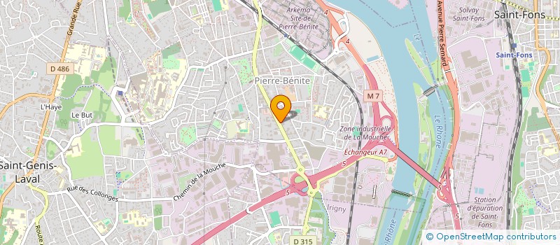 localisation de l'entreprise DGM  OULLINS-PIERRE-BENITE