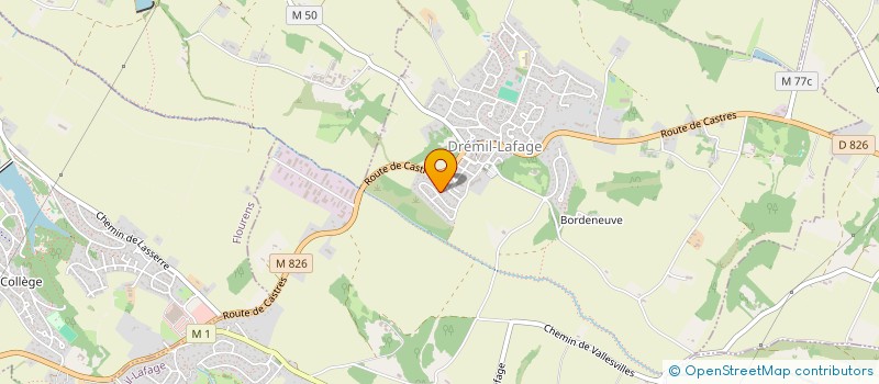 localisation de l'entreprise DGM  DREMIL-LAFAGE