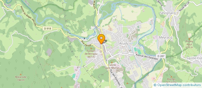 localisation de l'entreprise DGM  ARUDY