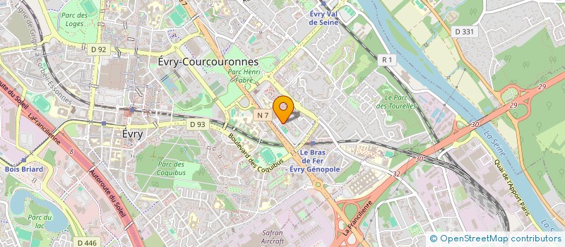 localisation de l'entreprise DGM CONSTRUCTION à EVRY-COURCOURONNES