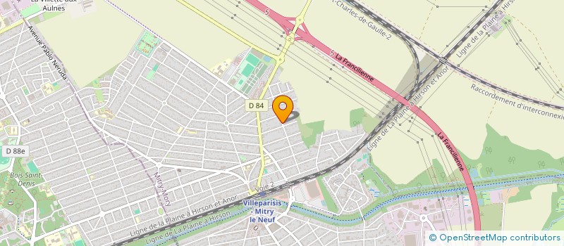 localisation de l'entreprise DGM IMMOBILIER à MITRY-MORY