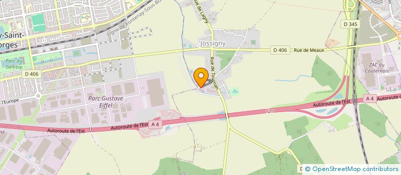 localisation de l'entreprise DGM INDUSTRIE à JOSSIGNY