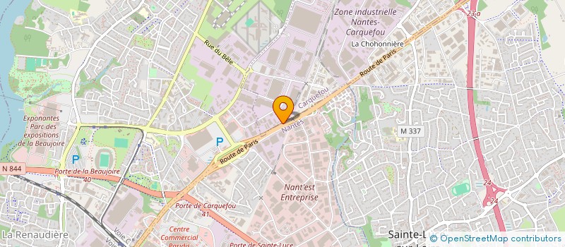 localisation de l'entreprise DGM MACONNERIE  CARQUEFOU