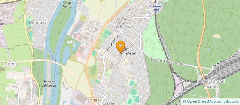 localisation de l'entreprise DGM METALLERIE à ACHERES