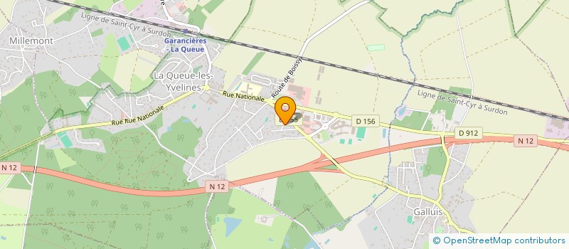 localisation de l'entreprise DGM PRODUCTION  LA QUEUE-LES-YVELINES