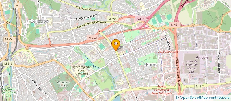 localisation de l'entreprise DGN  METZ