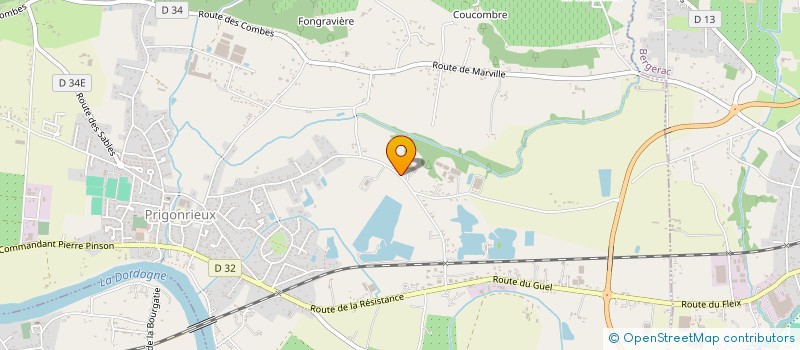 localisation de l'entreprise DGND  PRIGONRIEUX