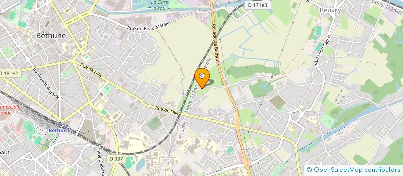 localisation de l'entreprise DGO ELECTRICITE GENERALE  BEUVRY