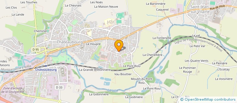 localisation de l'entreprise DGP ASCENSEUR à CHATEAUBOURG