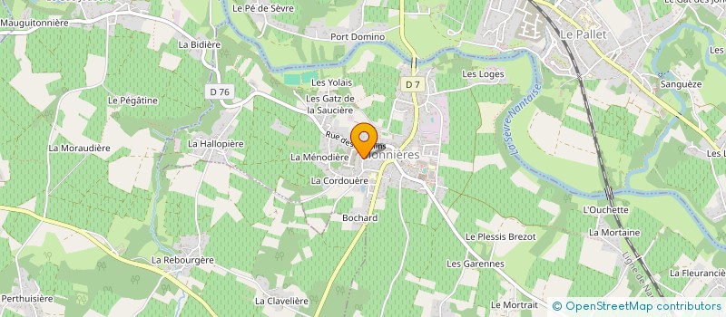 localisation de l'entreprise DGP IMMO  MONNIERES