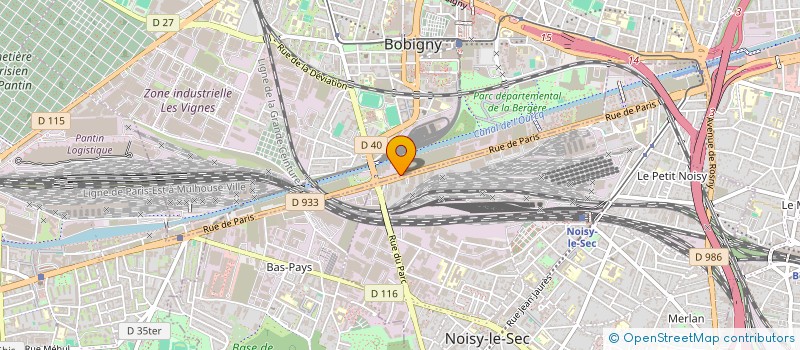 localisation de l'entreprise DGP - SERVICES à BOBIGNY