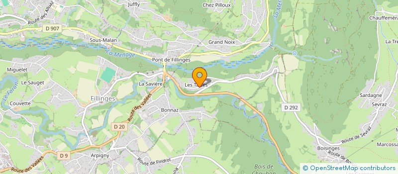 localisation de l'entreprise DGPG  FILLINGES