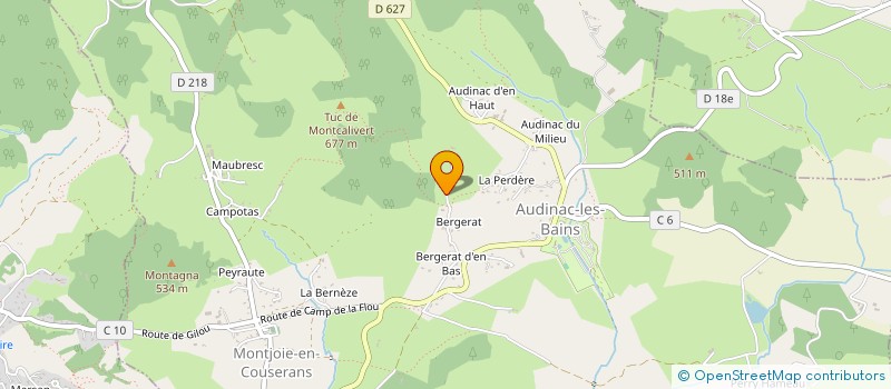 localisation de l'entreprise DGPM à MONTJOIE-EN-COUSERANS