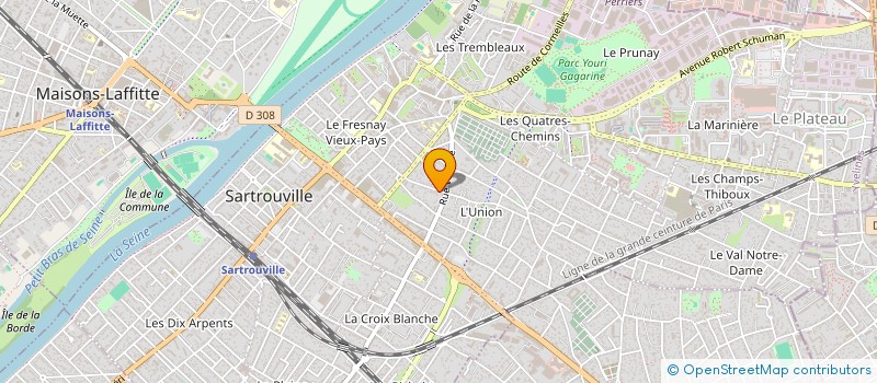 localisation de l'entreprise DGPR à SARTROUVILLE