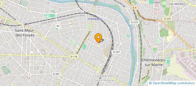 localisation de l'entreprise DGS IMMO à SAINT-MAUR-DES-FOSSES